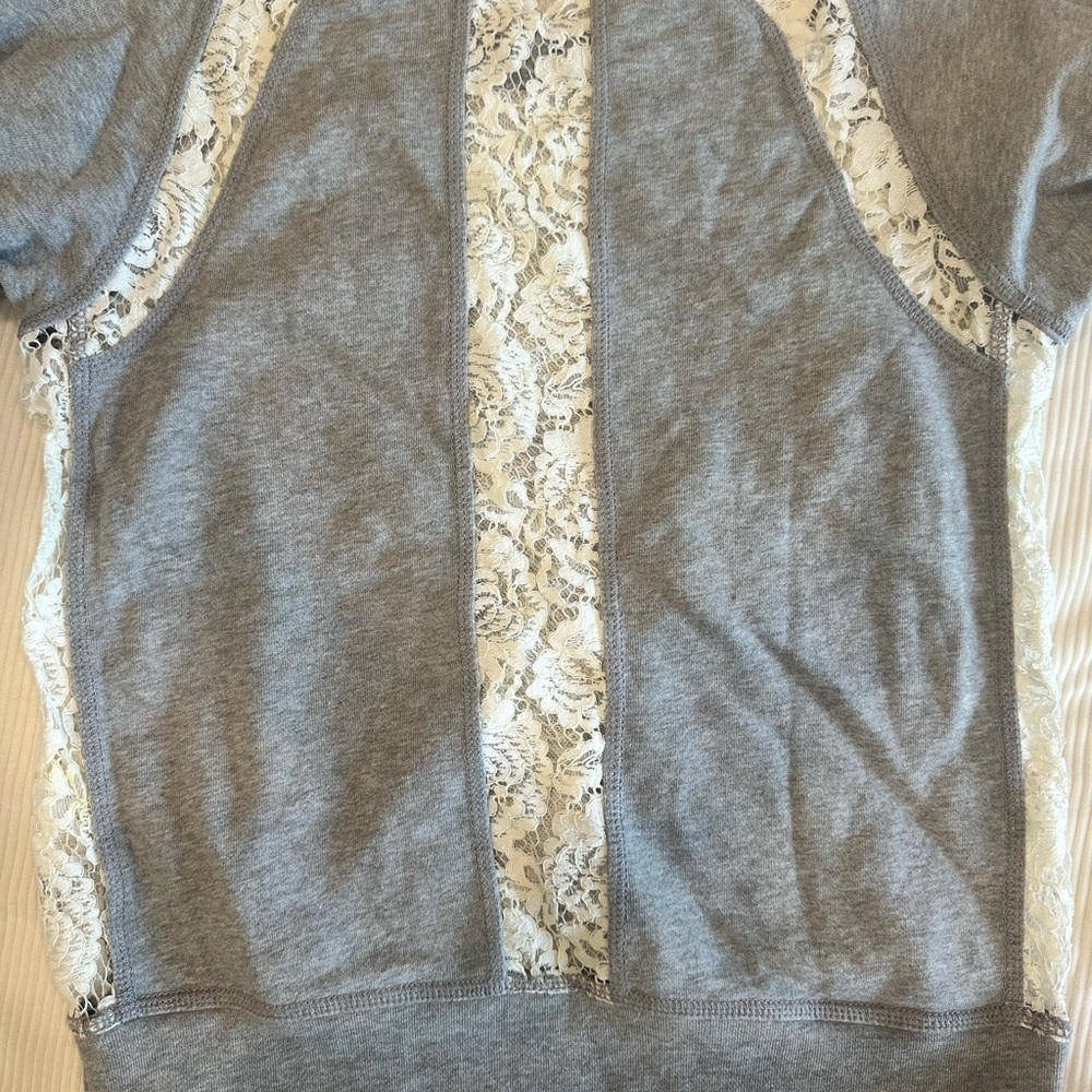 Rebecca Taylor Lace Detail Sweatshirt - Picture 6 of 7